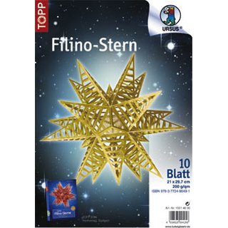 Design-Karton Filino-Set Starlight gold