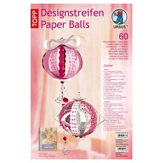 Designstreifen Paper Balls Celine