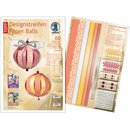 Designstreifen Paper Balls Claire