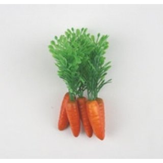 Karotte 4 cm mit Blätter 6 cm