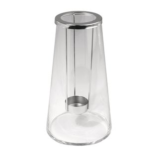 Glas-Vase mit Teelichthalter
