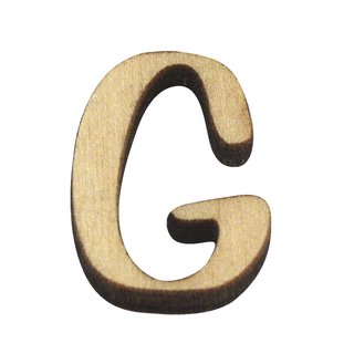 Holzbuchstabe G