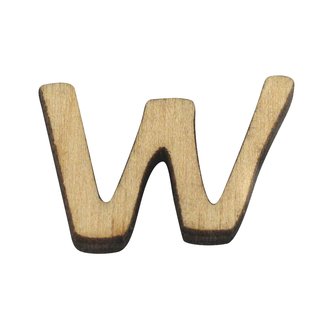 Holzbuchstabe W