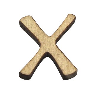 Holzbuchstabe X
