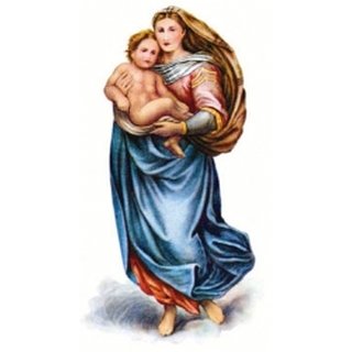 Wachsdekor Maria mit Kind