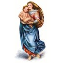 Wachsdekor Maria mit Kind