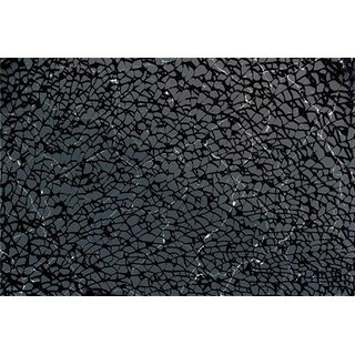 Crackle Mosaik Platte schwarz