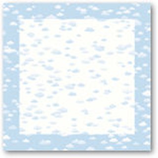 Scrapbooking-Papier Wolken hellblau