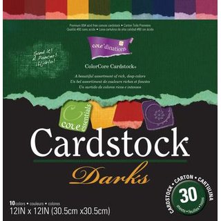 Cardstock Set darks, 30 Blatt