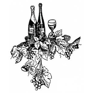 Stempel Wine with Grapes