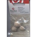 H�kelperlen, 2x15 mm und 1x20 mm, beige