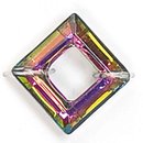 Swarovski Zwischenteil Quadrat kristall VM 14 mm