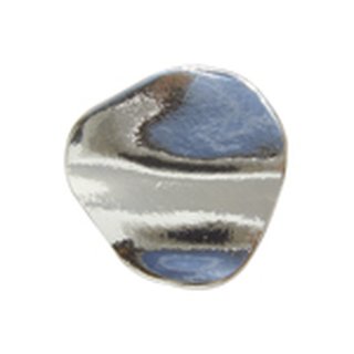 Unebenes Oval 15 mm silber