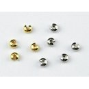 Abdeckung f. Quetschperlen 4 mm silber