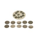 Mini-Magnet-Set, 10 Magnete + 10 Metallscheiben