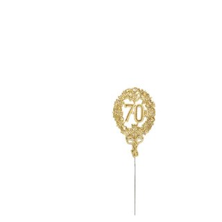 Jubil�umszahl gold, angedrahtet (80)