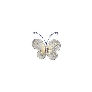 Schmetterling aus Strumpfgewebe 1,5 cm (Farbe: weinrot)