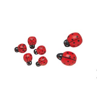 Marienk�fer rot (15 mm: 8 Stk.)