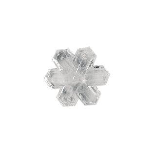 Acryl-Facettenschneeflocke kristall (Gre: 3,5 cm - 3 Stk.)