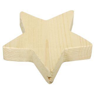 Holz-Stern (Gr��e: 10x10x2,5cm)
