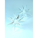 Deko Stern Facette transparent massiv