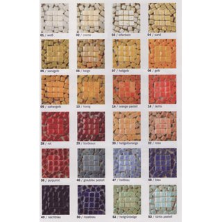 Mosaixminis Keramik glasiert 5x5x3 mm (wei�)