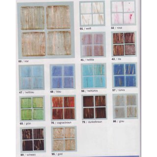 MosaixPro-Glassteine Goldline (20x20 mm, wei�)