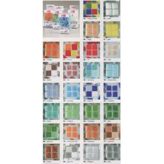 MosaixPro-Glassteine Mix (20x20 mm, wei�)