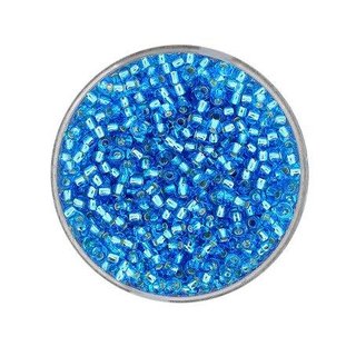 Rocailles mit Silbereinzug 2,6 mm (blau)