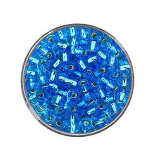 Rocailles silbereinzug 4,5 mm (blau)