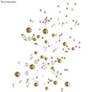 Plastik-Oliven  gold/silber (6x3 mm - 105 Stk., gold)