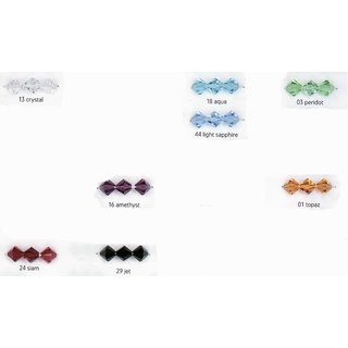 Swarovski Kegelperle 8 mm (topaz)