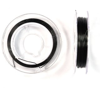 Edelstahldraht m. Nylon umm. 0,38 mm (schwarz)
