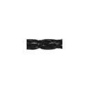 Geflochtenes Kunstlederband schwarz (4 mm)