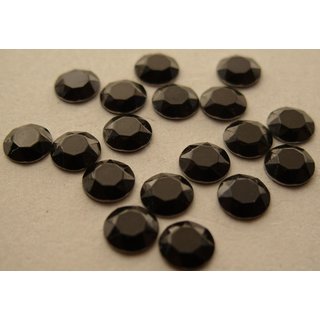 Chatonrosen aufbgelbar schwarz (Gre: 3 mm)