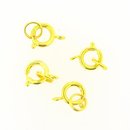 Federring mit Spaltring goldfb. 9 mm