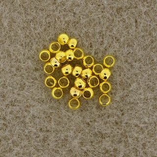 Metallquetschperlen goldfb. 2,5 mm