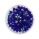 Glasschliffperlen (Gr��e: 4 mm, Farbe: bedampft safir AB 97)