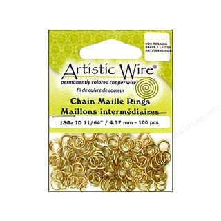 Chain Maille Ringe 5,6 mm goldfb.