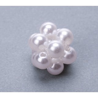 Gefdelte Perle 12 mm wei