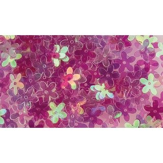 Paillettenmischung Blume pink 10 mm