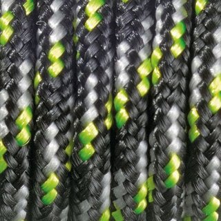 Paracord-Garn 2mm per Meter schwarz-wei�-hellgr�n