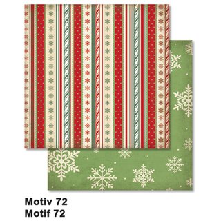 Scrapbooking-Papier Glitter Weihnachten Motiv 72