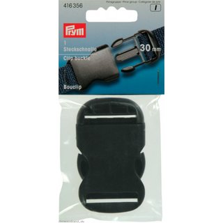 Steckschnalle 30 mm schwarz