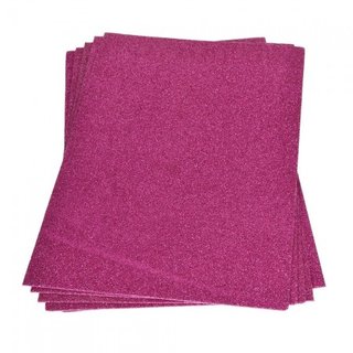 Moosgummiplatte Glitter pink