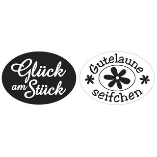 Labels Glck am Stck, Gutelaune Seife