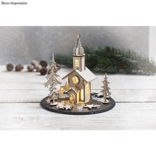 Holzbausatz Weihnachtskirche