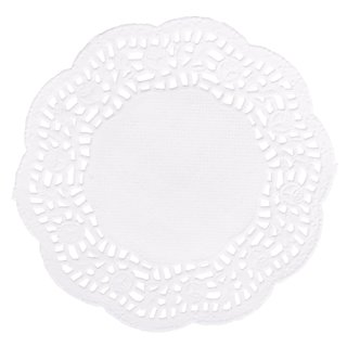 Spitzenpapier Rund wei�