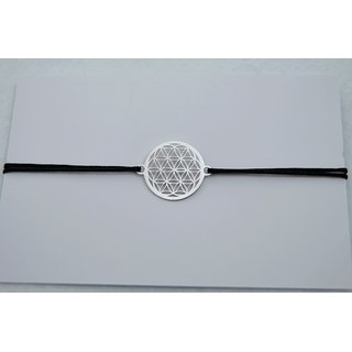 Gl�cksarmband Blume des Lebens silber