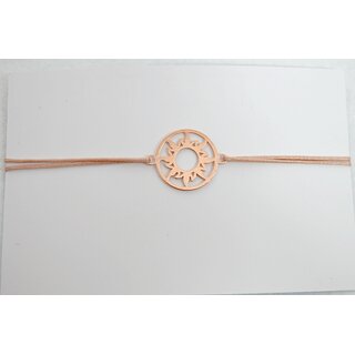 Gl�cksarmband Sonne ros� RS=rosa